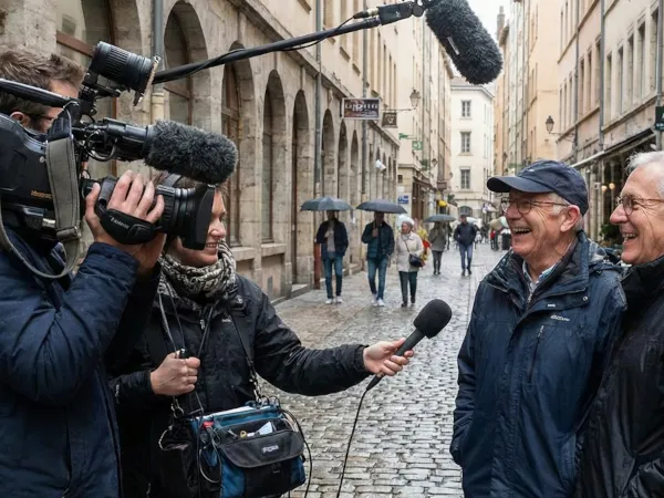 Cameraman Reportage Live