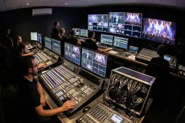 Régie vidéo professionnelle pour captation live et retransmission streaming