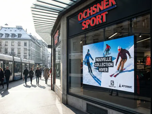 Agence Immobilière Porte Affiche LED