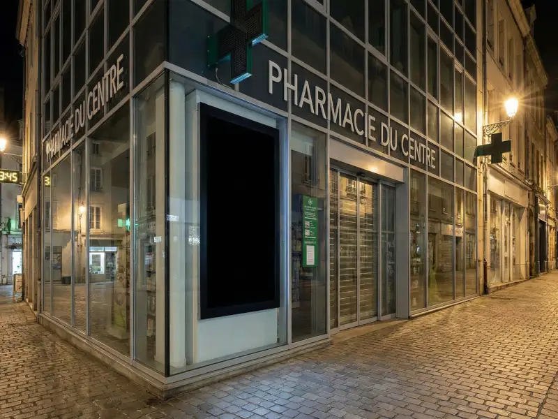 Capteur de luminosité pour gestion automatique écran vitrine