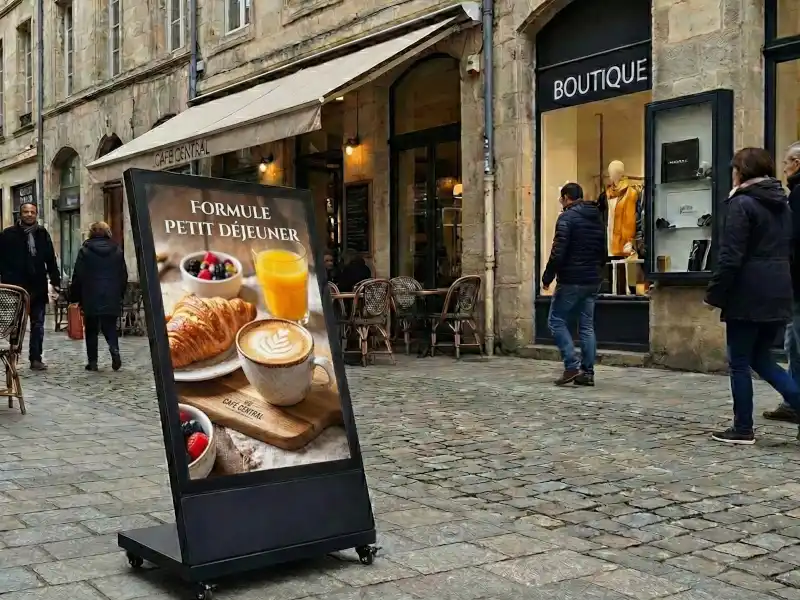 Totem LED extérieur stop-trottoir étanche IP65 haute luminosité