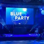 ecran geant led blue party DJ