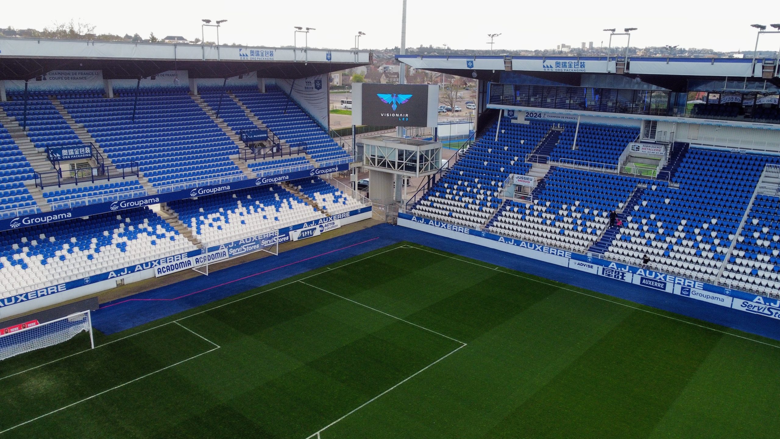 ecran geant aj auxerre
